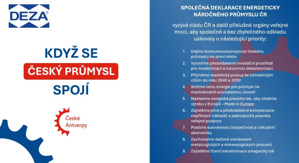 Společná deklarace energeticky náročného průmyslu ČR